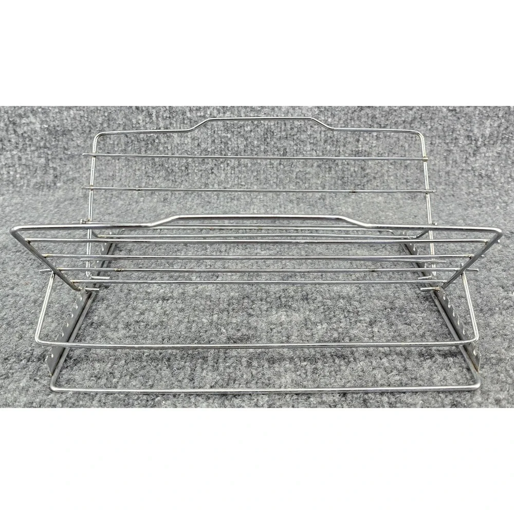 HIC Kitchen Roasting Adjustable Roasting Rack Chrome-Plated Adjustable Silver